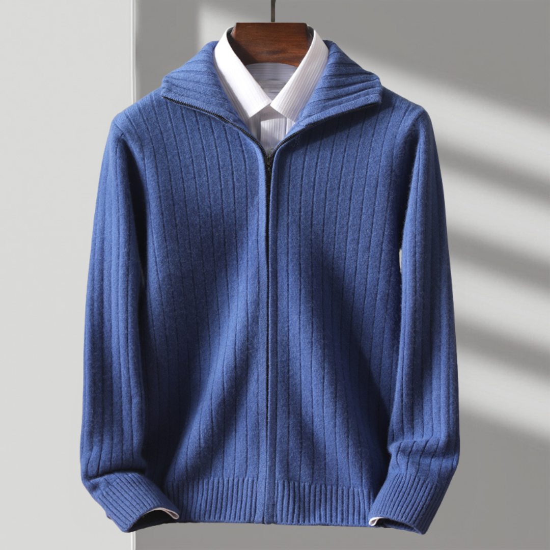 Yani - Veste en laine mérinos tricotée