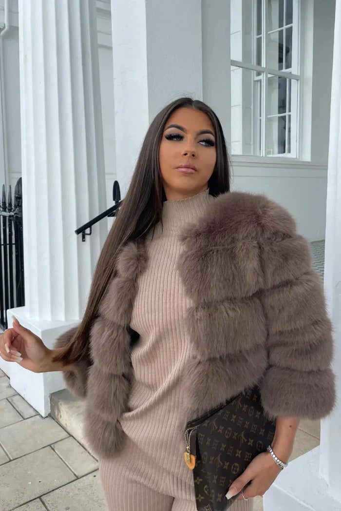 Yani - Veste en Fausse Fourrure Confortable