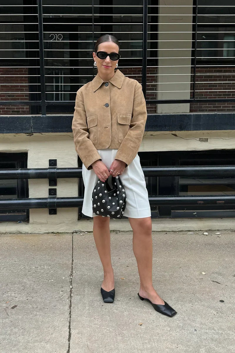 Yani - Veste à Manches Longues avec Col