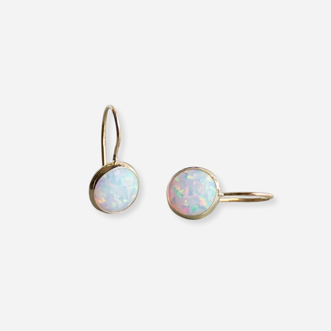 Luna™ | Boucles d’oreilles dorées avec opale