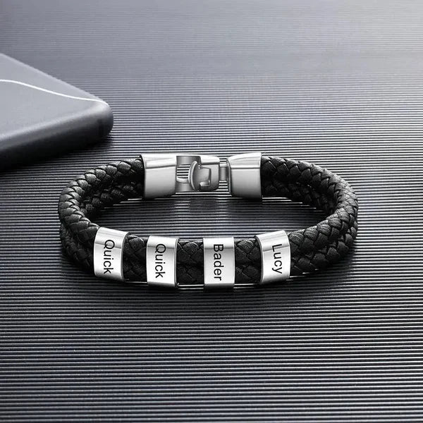 Bracelet en Cuir pour Homme Personnalisable