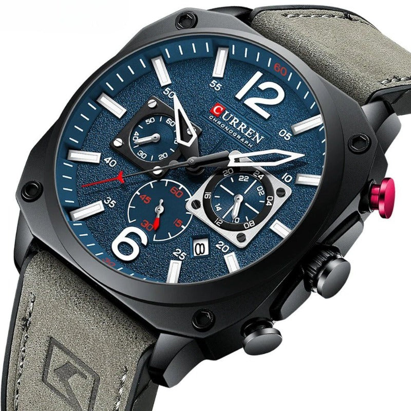 Montre Quartz en Cuir d'Affaires™ - Olsen & Olsen