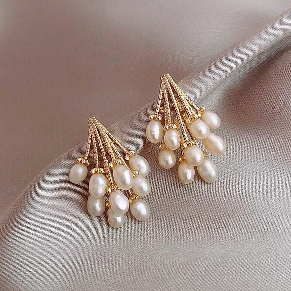 Boucles d'oreilles « Pluie de perles »