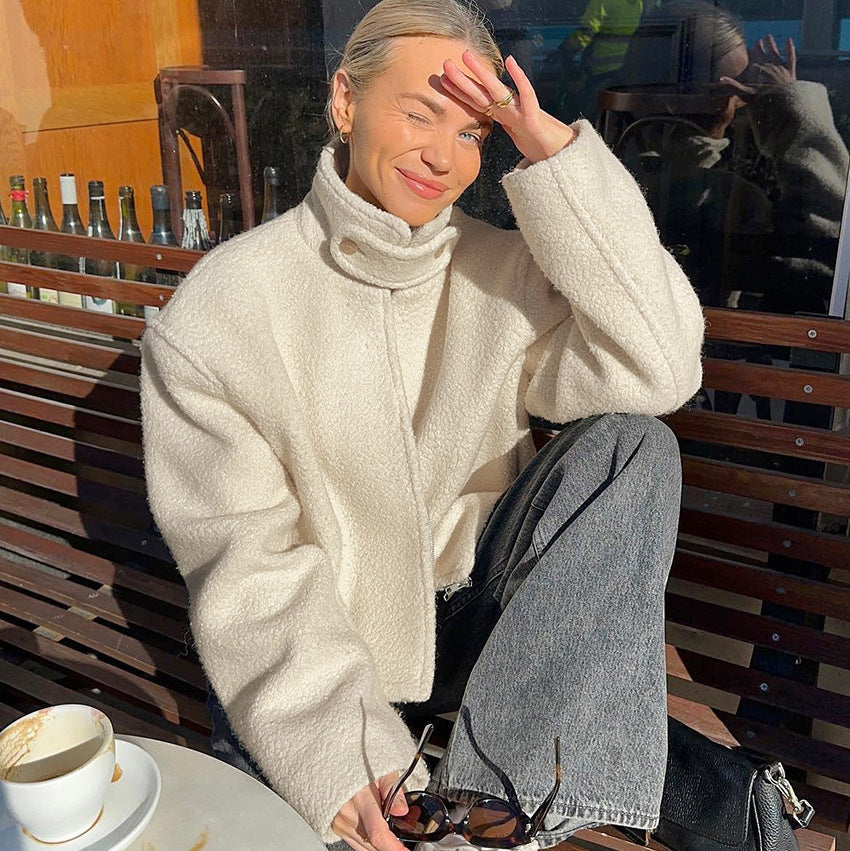 Yani - Veste en Fleece à Col Montant Douillet