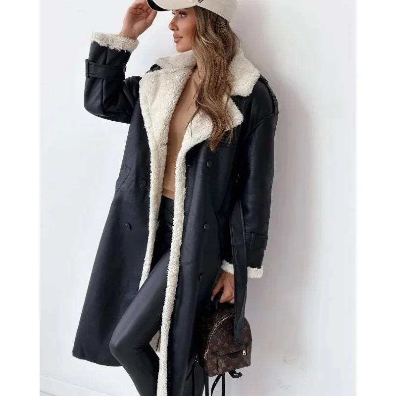 Yani - Manteau Trench Doublé Teddy