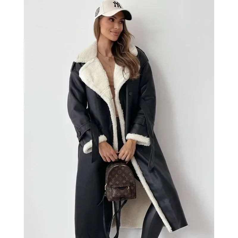 Yani - Manteau Trench Doublé Teddy