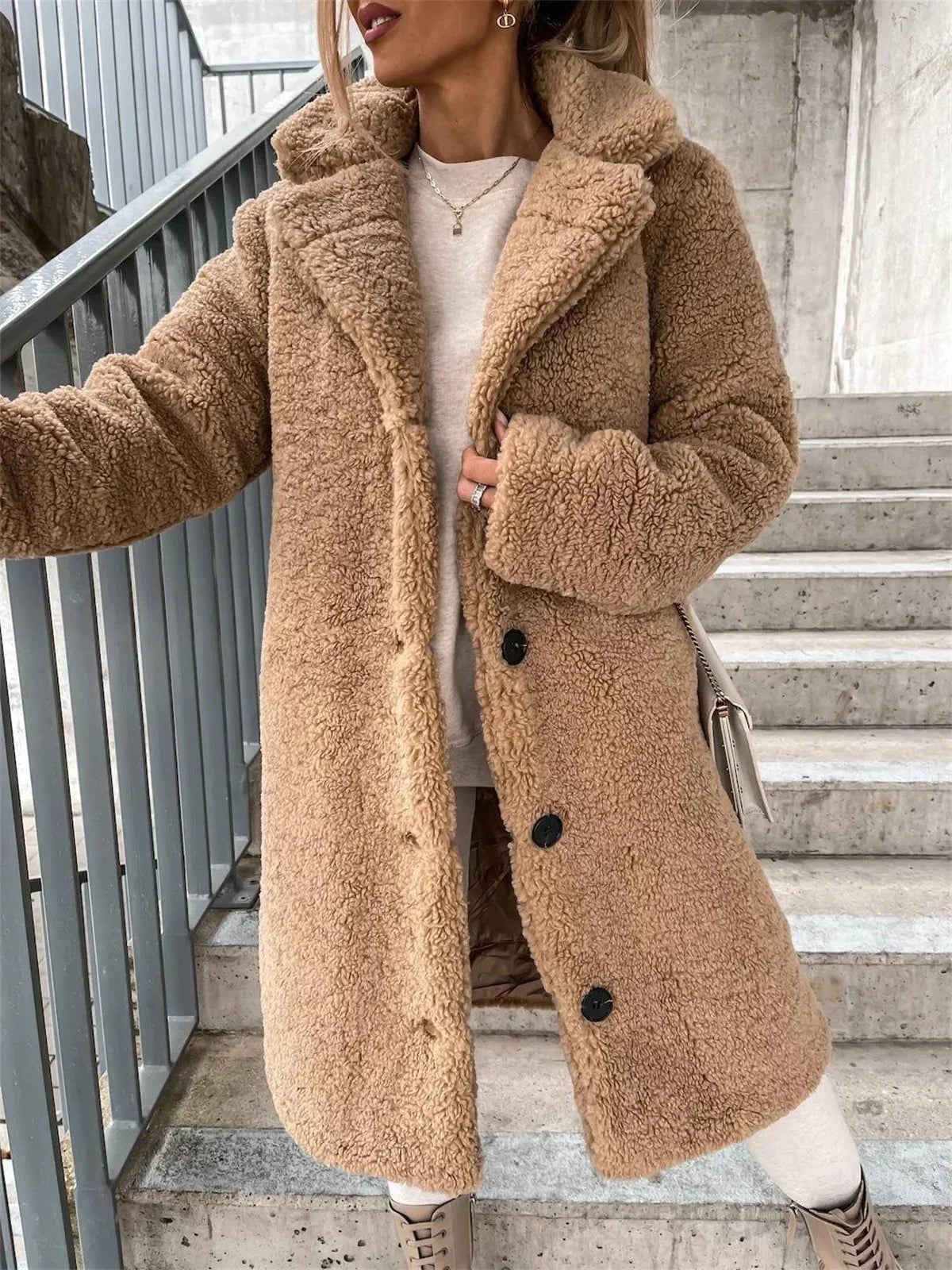 Yani - Manteau Teddy