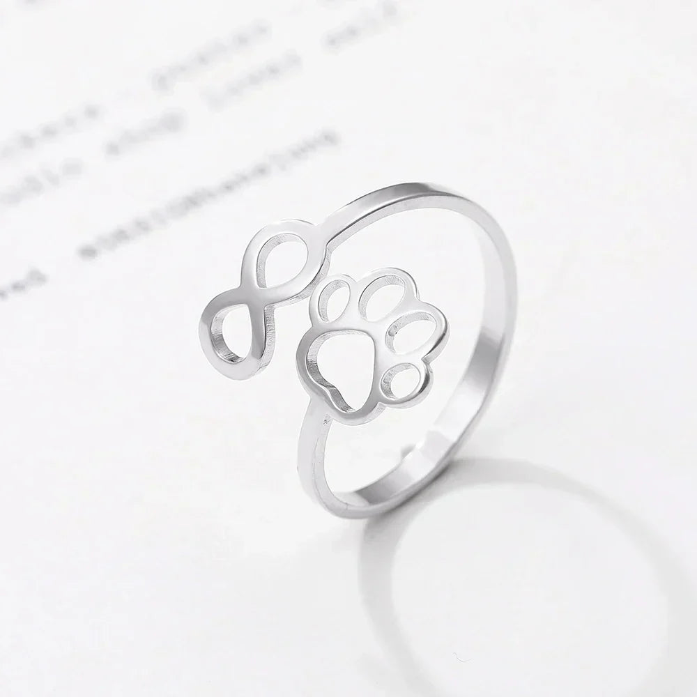 AYLA – Bague Infinity ajustable en argent 925 et finition or