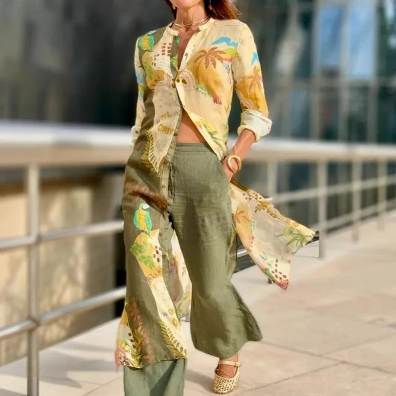 Miréliane – Ensemble coordonné en lin mélangé