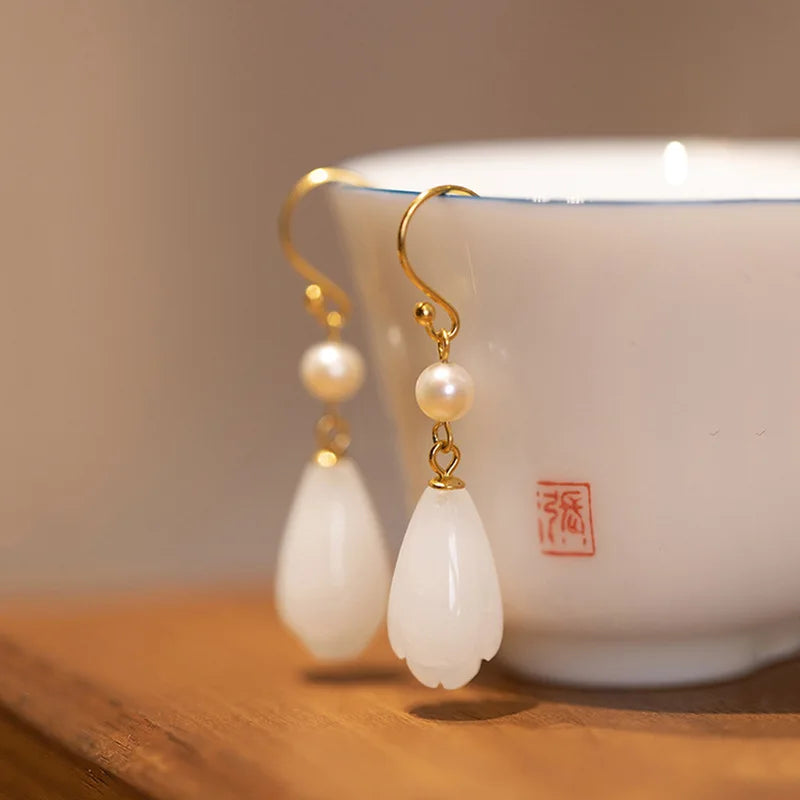 Magnolia™ | Boucles d’oreilles élégantes en forme de fleur