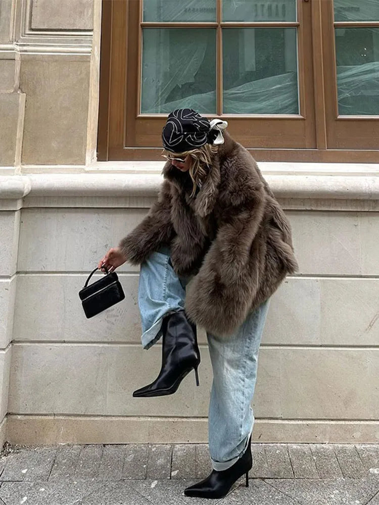 Yani - Manteau en fausse fourrure