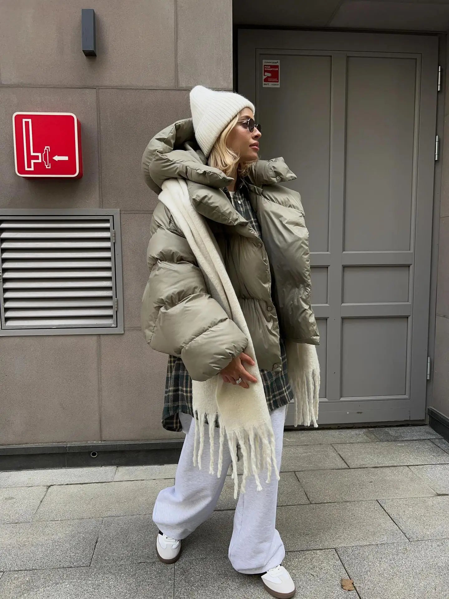 Yani - Veste Puffer Oversized à Double Couche