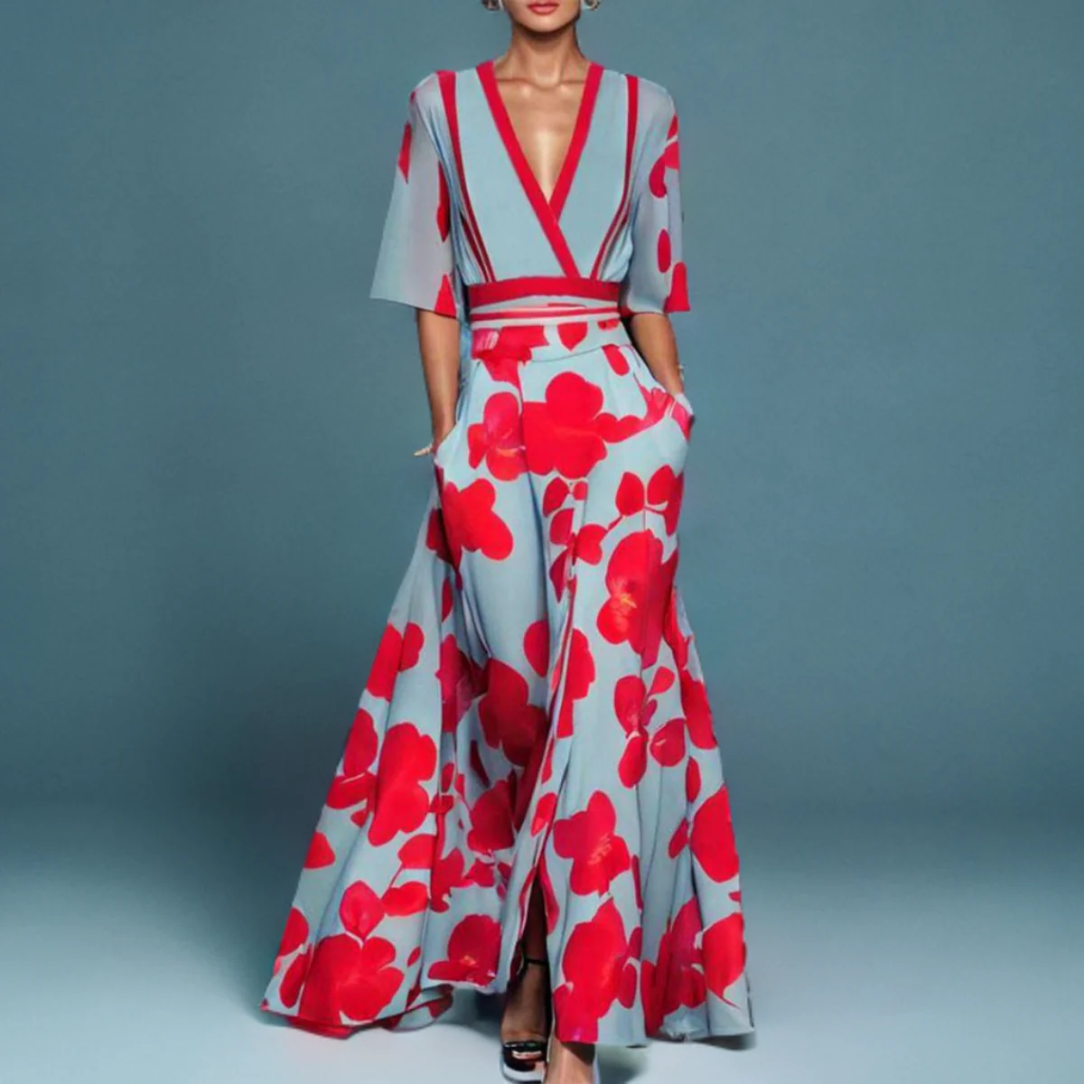 Amara | Timeless Floral Robe