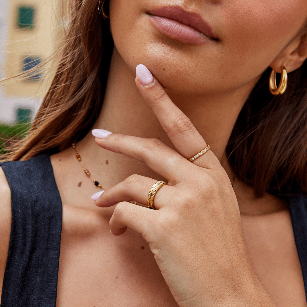 Bague à anneau d'or Rina