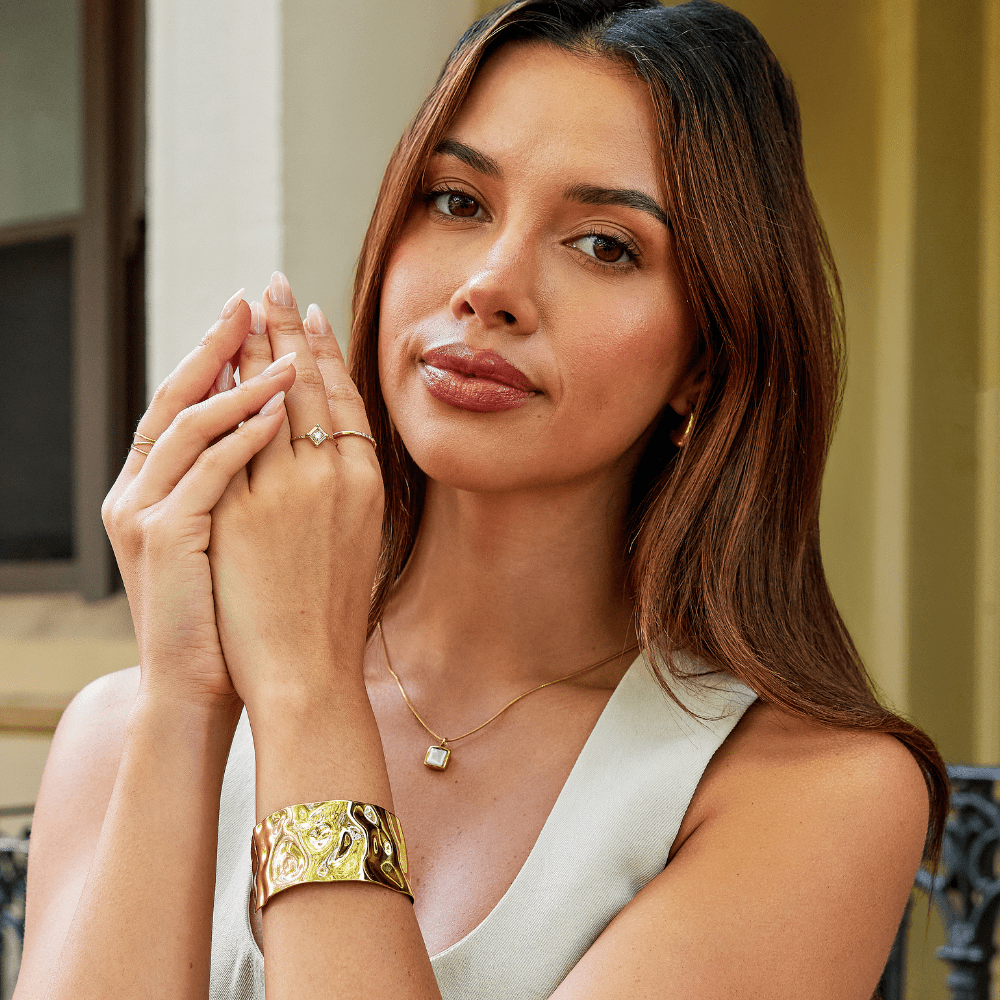 Bague Sofia en forme de diamant