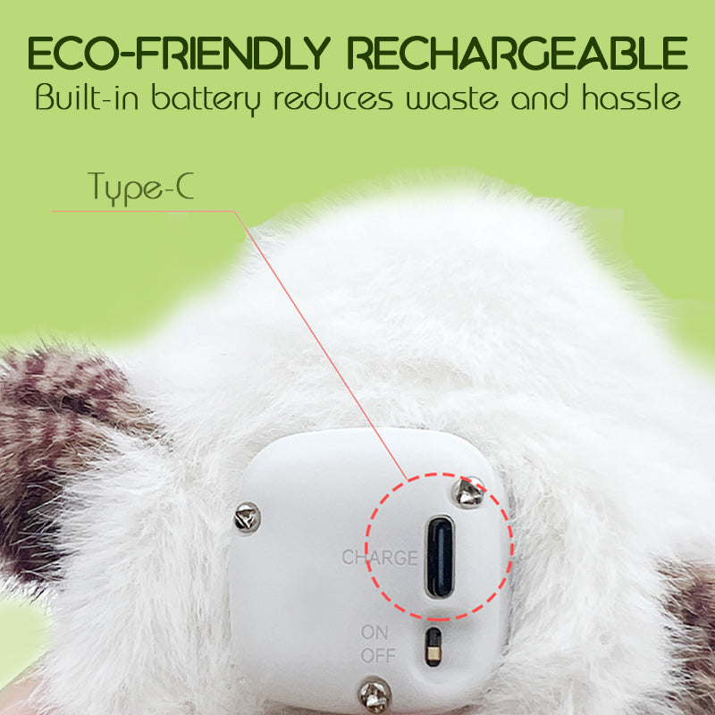 🎁🐱Jouet interactif pour chat en forme d'oiseau réaliste