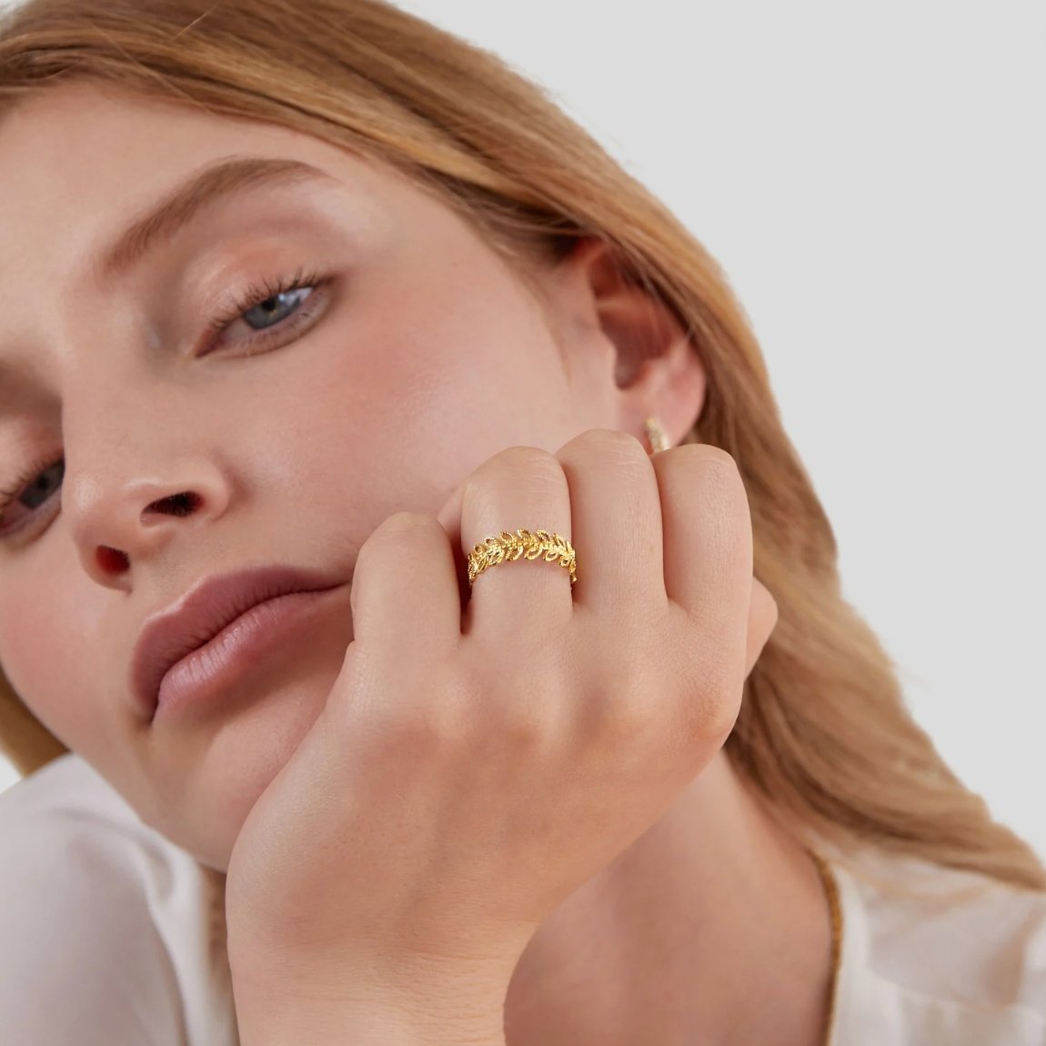 Bague à feuilles Summer Bloom