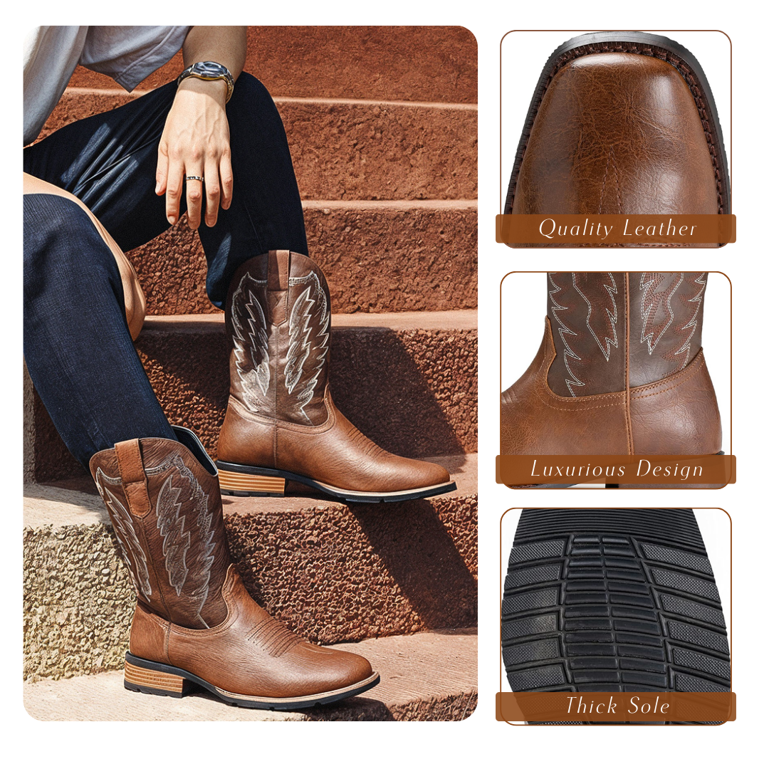 Jakob | Bottes Western Classiques Mi-mollet
