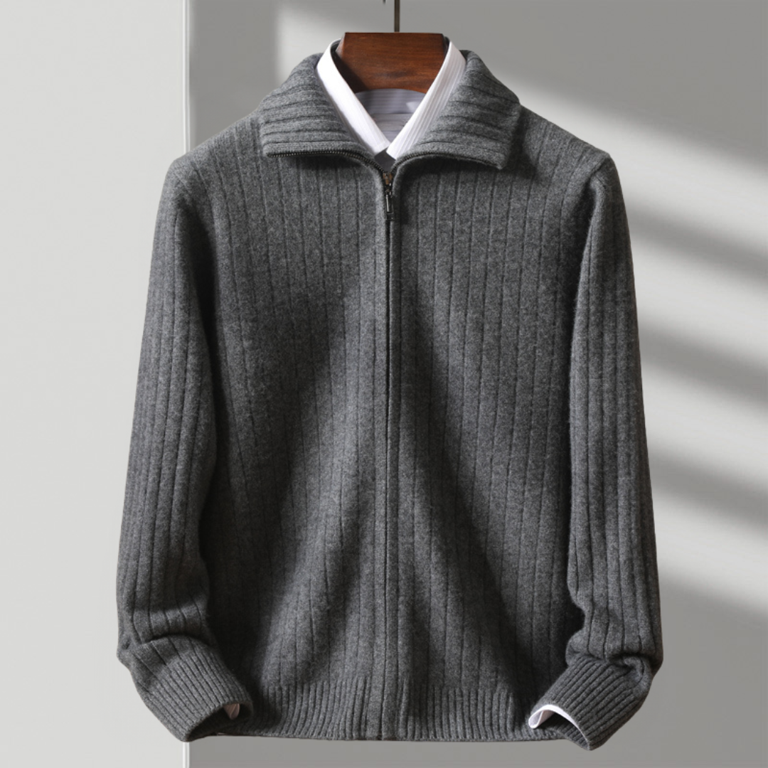 Yani - Veste en laine mérinos tricotée