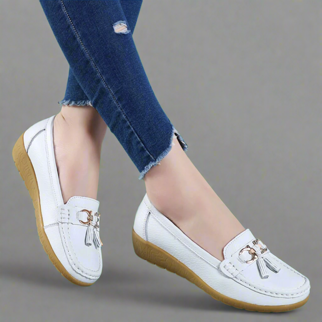 Adeltraut™ Mocassins en cuir confortables faits à la main