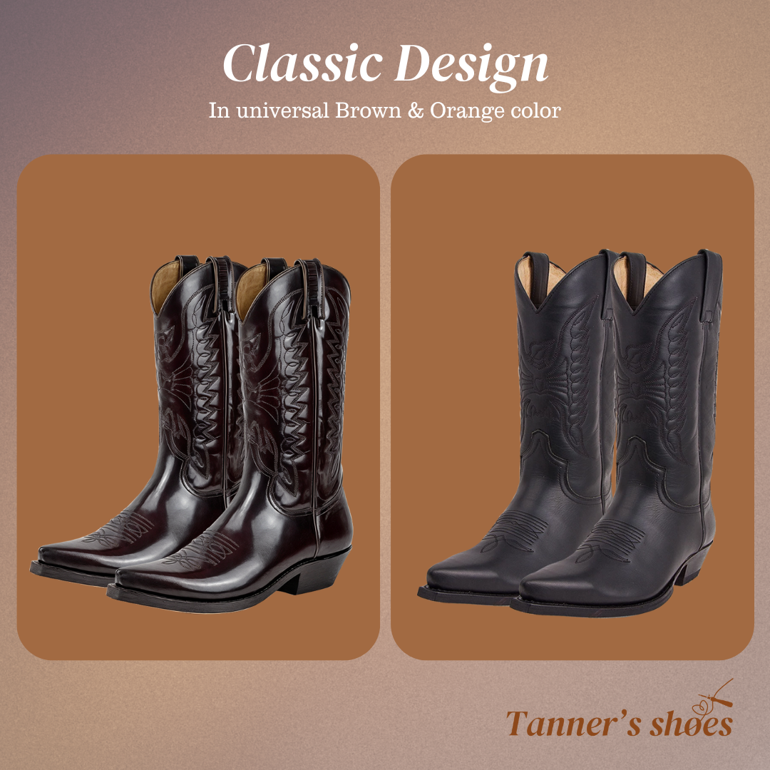 Christoffer | Bottes en cuir à talons hauts et bout pointu