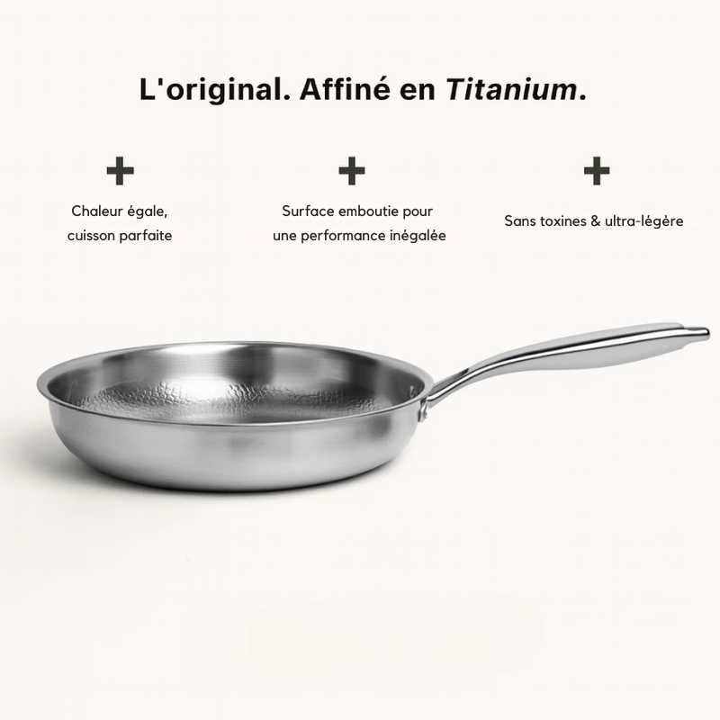 Ensemble de Cuisine en Titane Martelé Pro