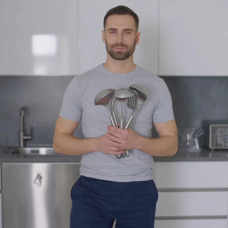 Ustensiles de cuisine en titane (4 pièces)