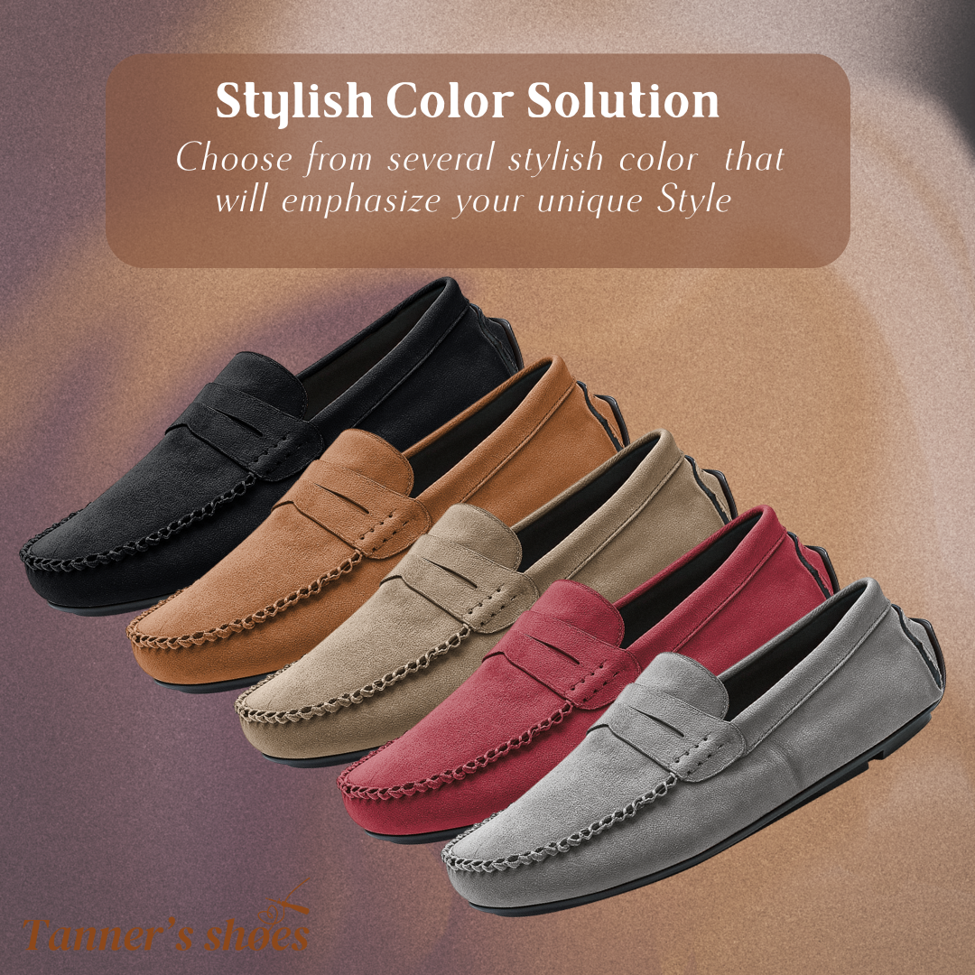 Heath | Mocassins pour hommes, décontractés, antidérapants