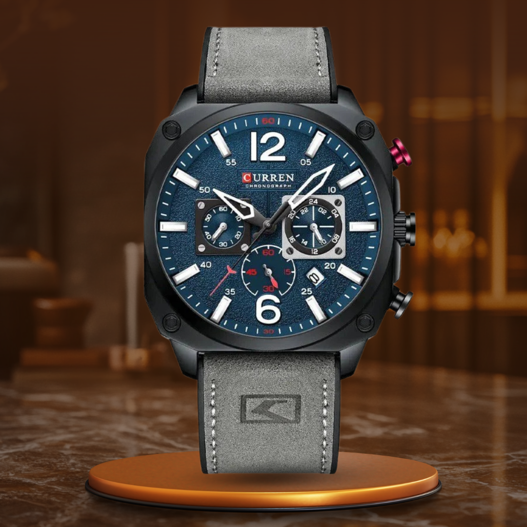 Montre Quartz en Cuir d'Affaires™ - Olsen & Olsen