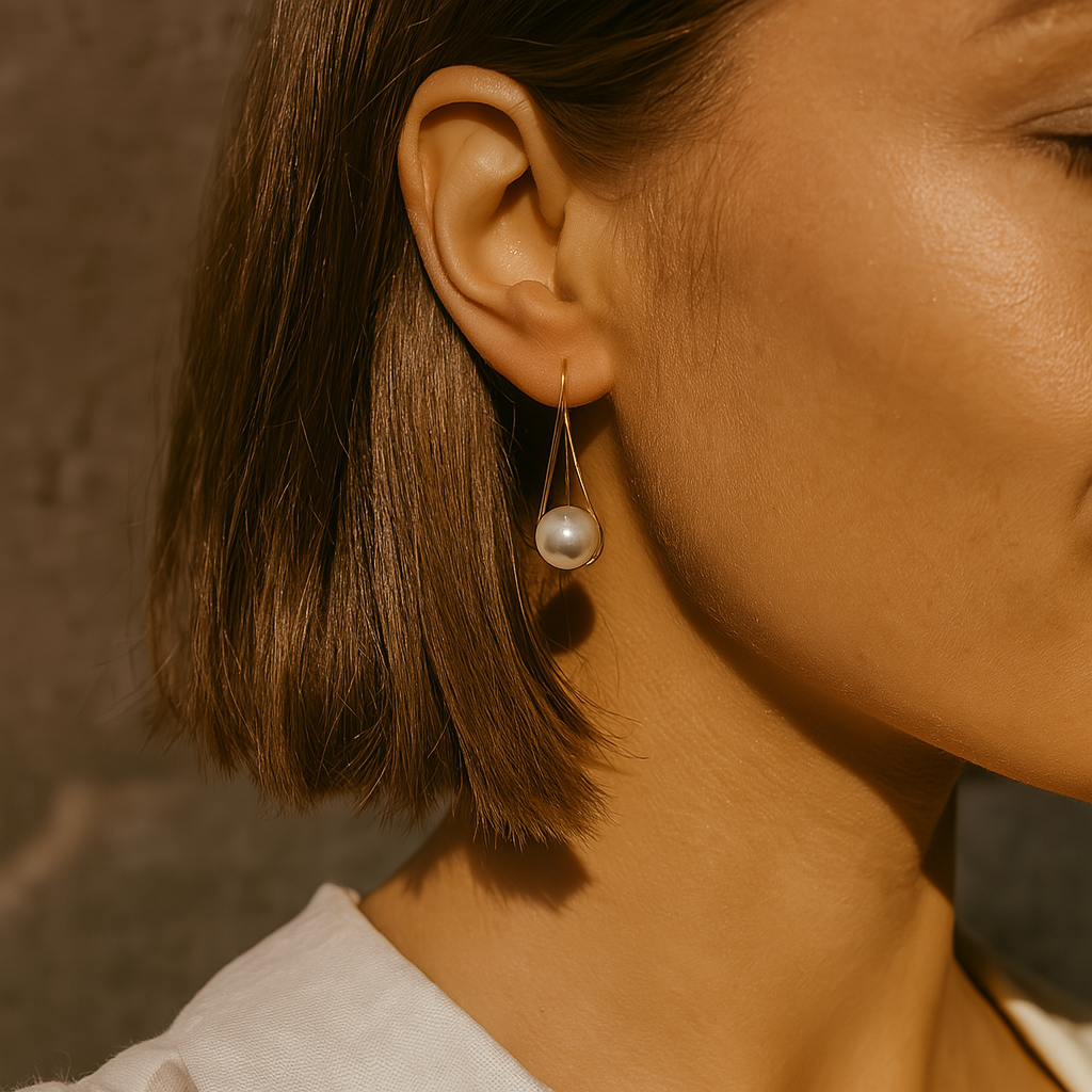 Boucles d'oreilles perles élégantes pour femmes - Celina