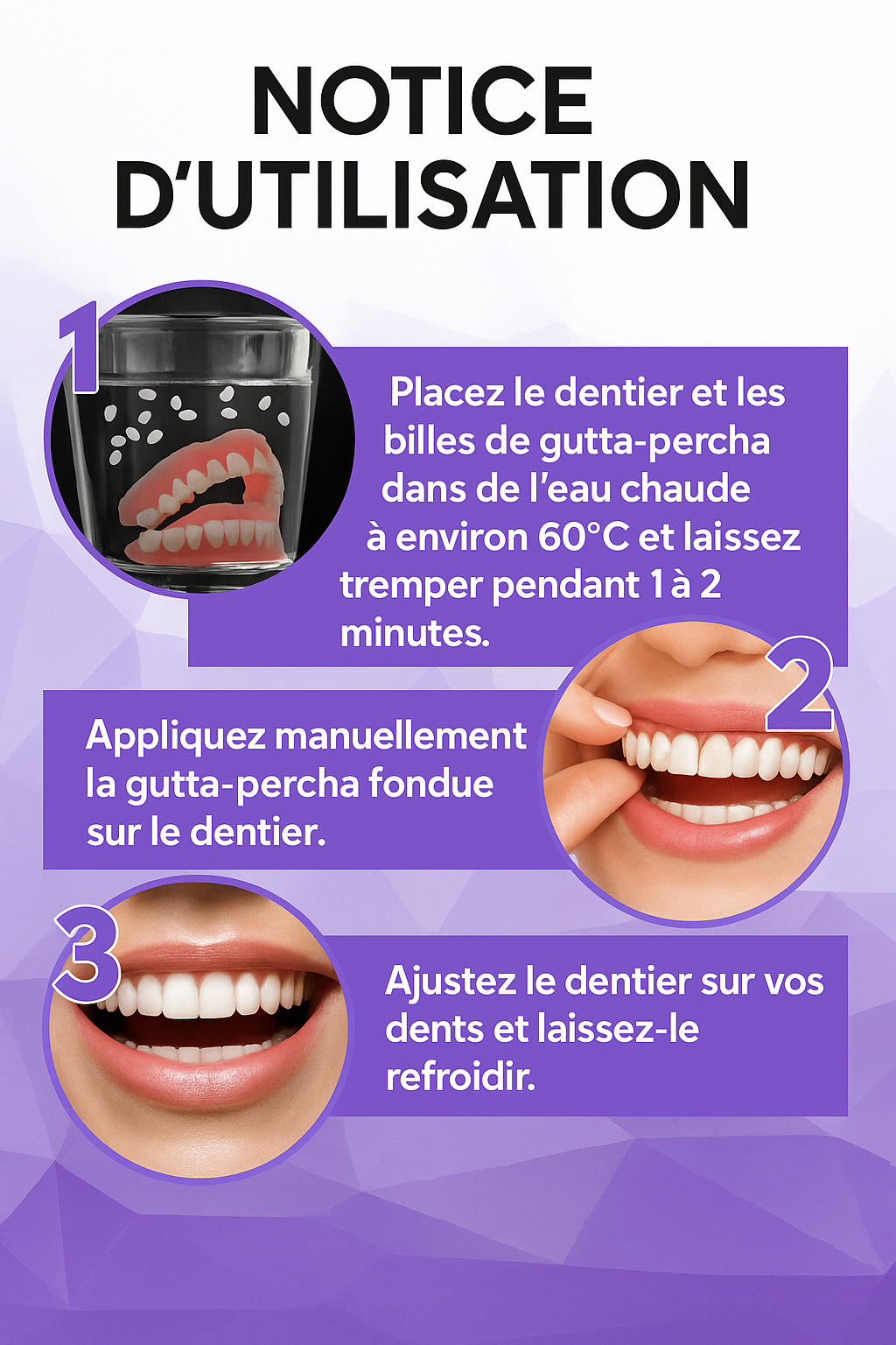 Schneider - Ensemble de Dentiers en Silicone