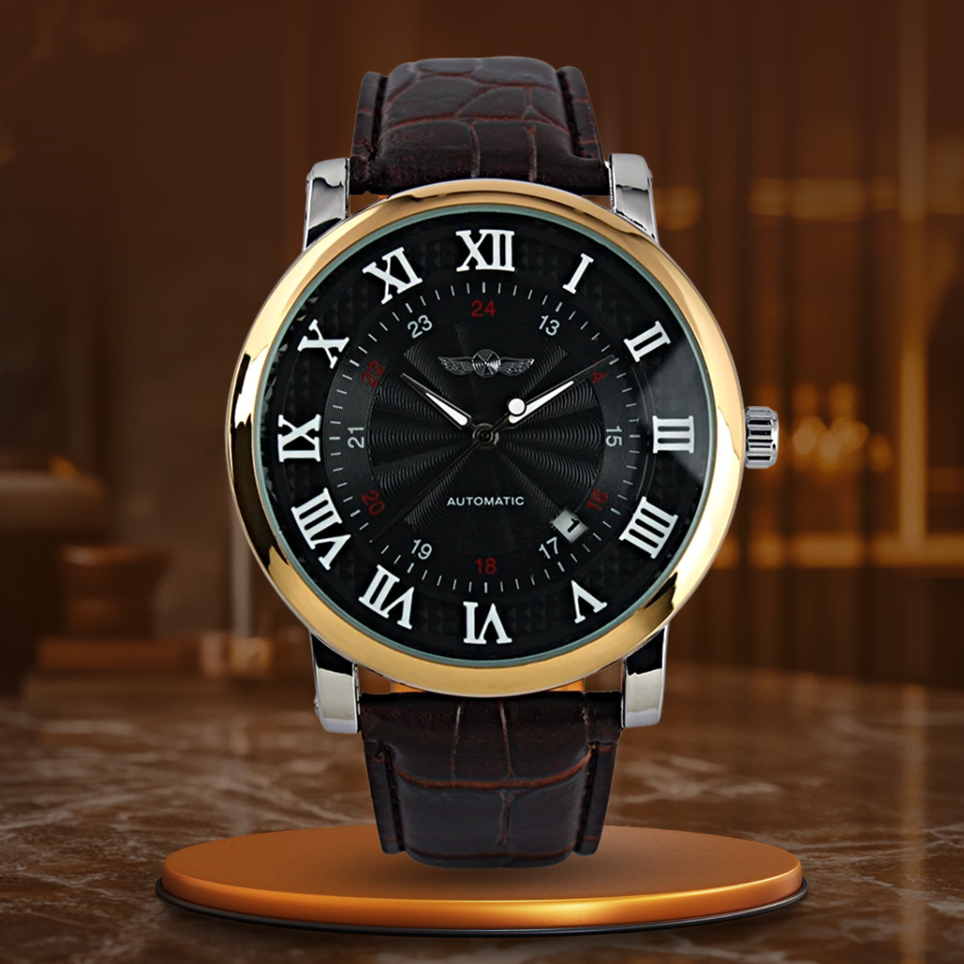 Mode Luxe Cuir Automatique Complète Montre™ - Olsen & Olsen