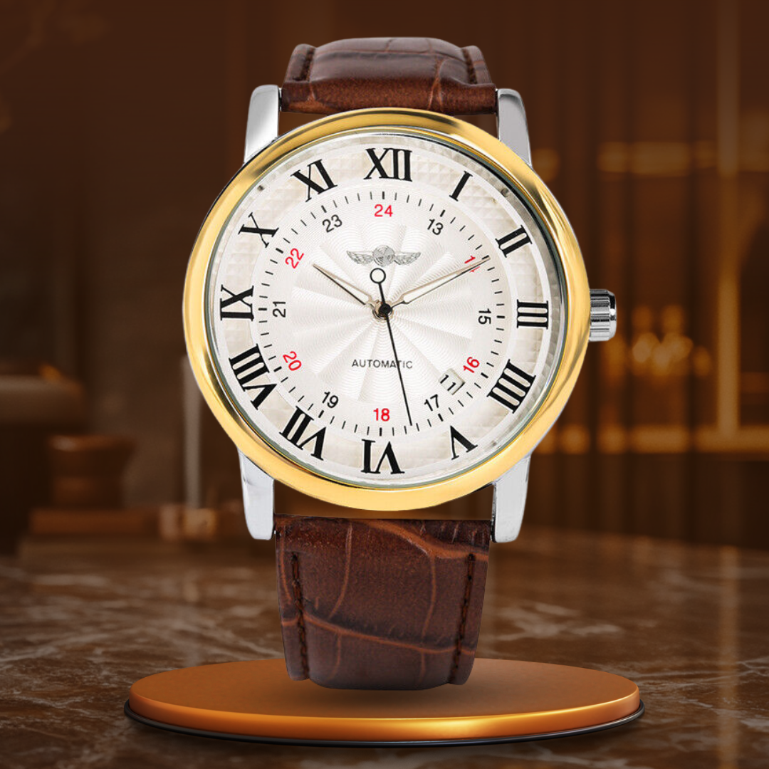 Mode Luxe Cuir Automatique Complète Montre™ - Olsen & Olsen