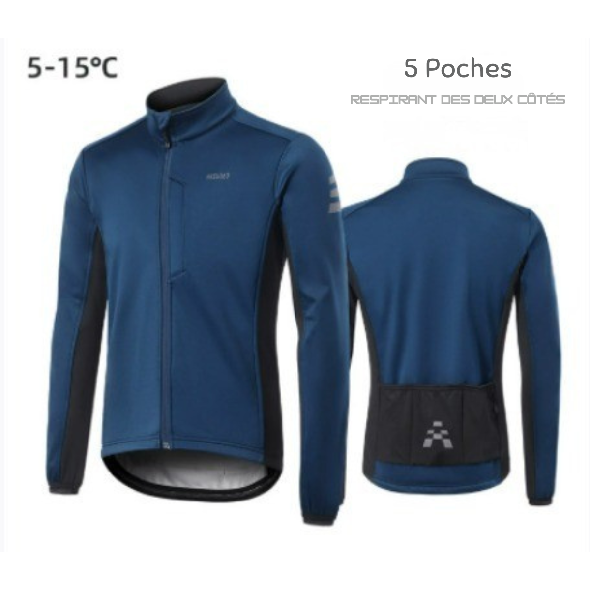 Veste de Cyclisme Hiver | Coupe-Vent, Chaude & Doublée Polaire