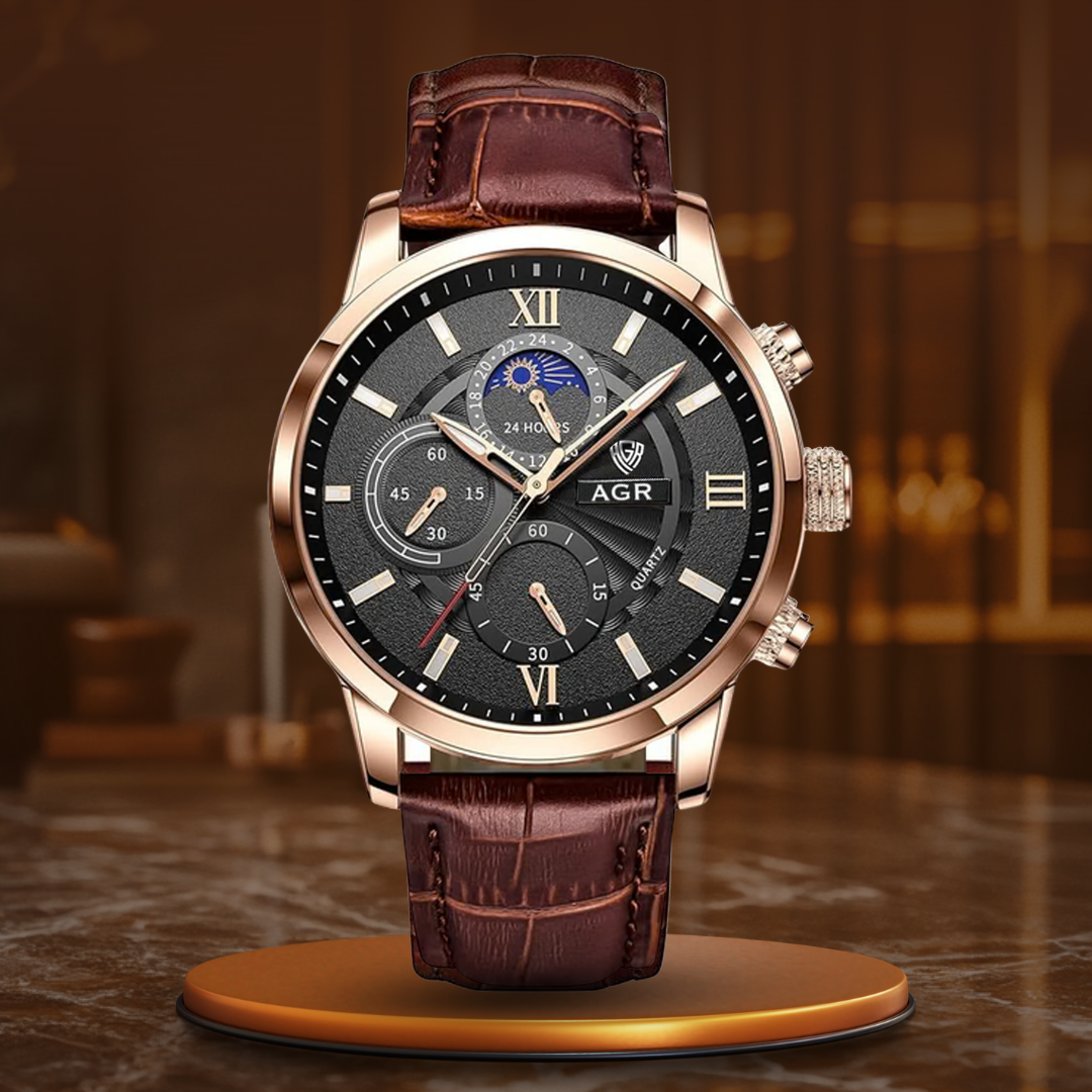 Montre Quartz en Cuir Luxe™ - Olsen & Olsen