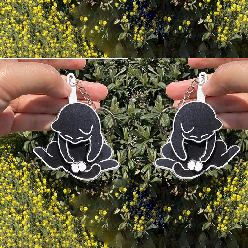 Porte-clés œufs et chaton