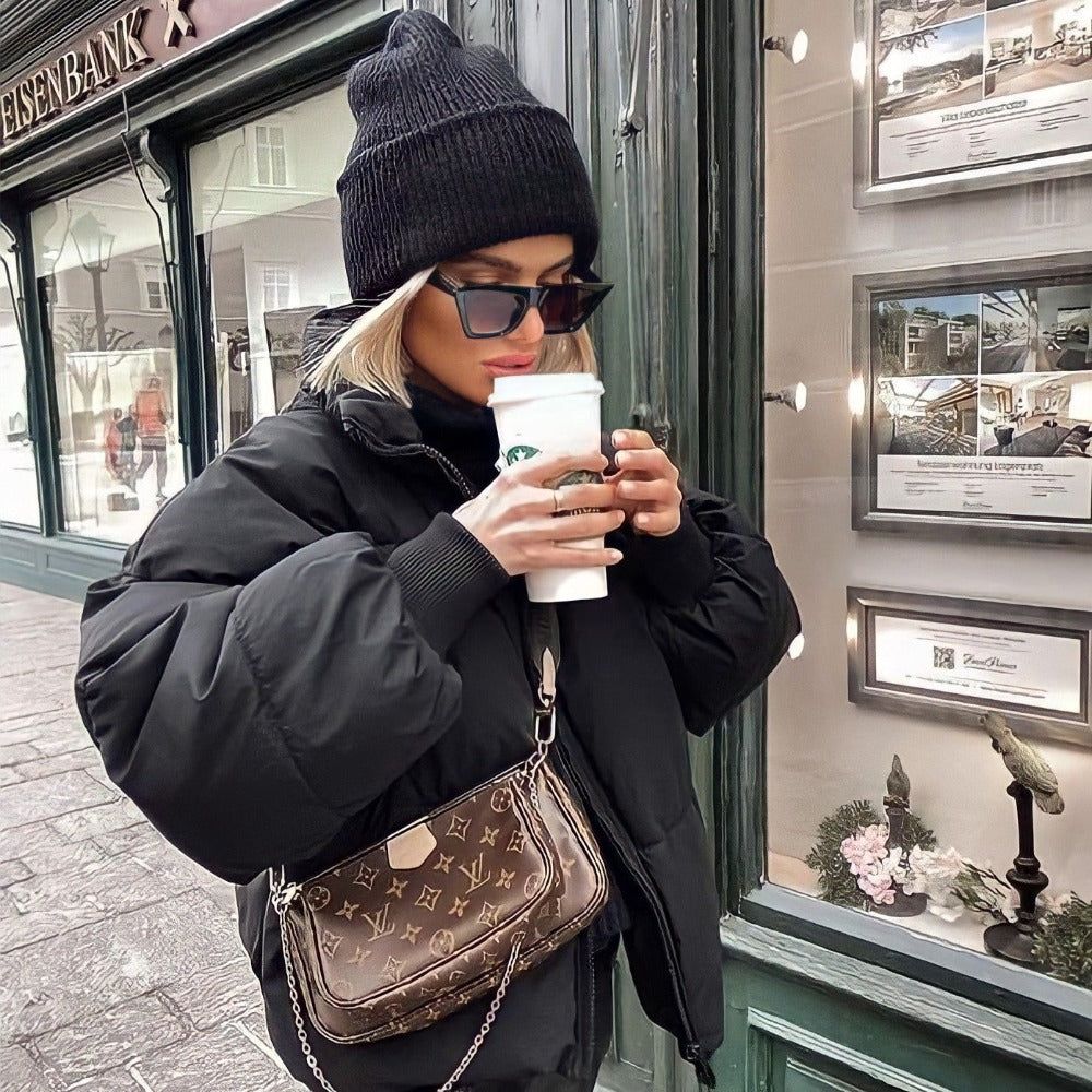 Yani -  Veste Zippée à Col Puffer