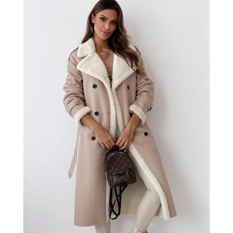 Yani -  Manteau Trench Doublé Teddy