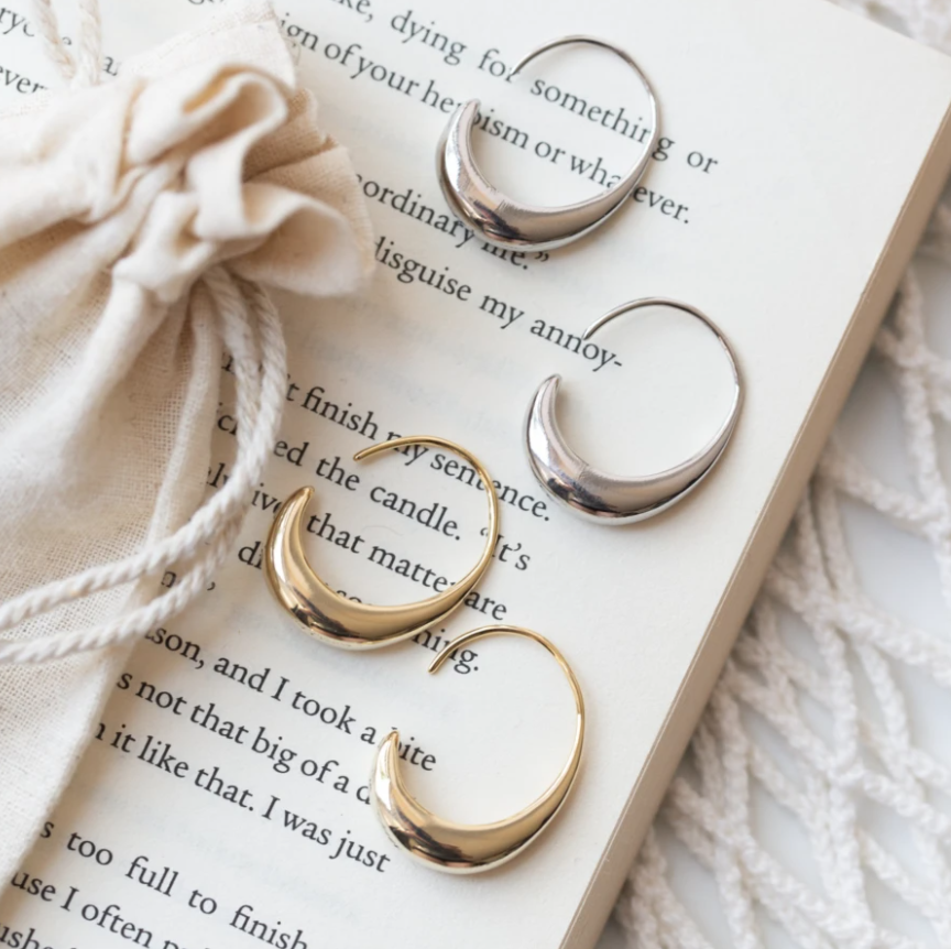 Boucles d'oreilles de luxe en or et argent