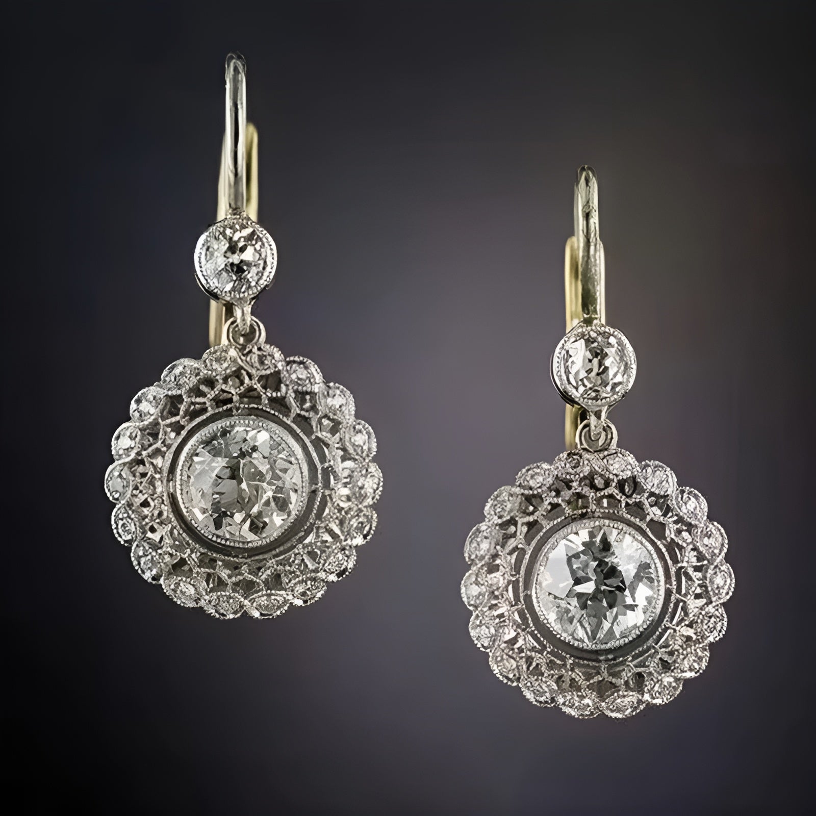 Camille™ | Boucles d’oreilles vintage en cristal