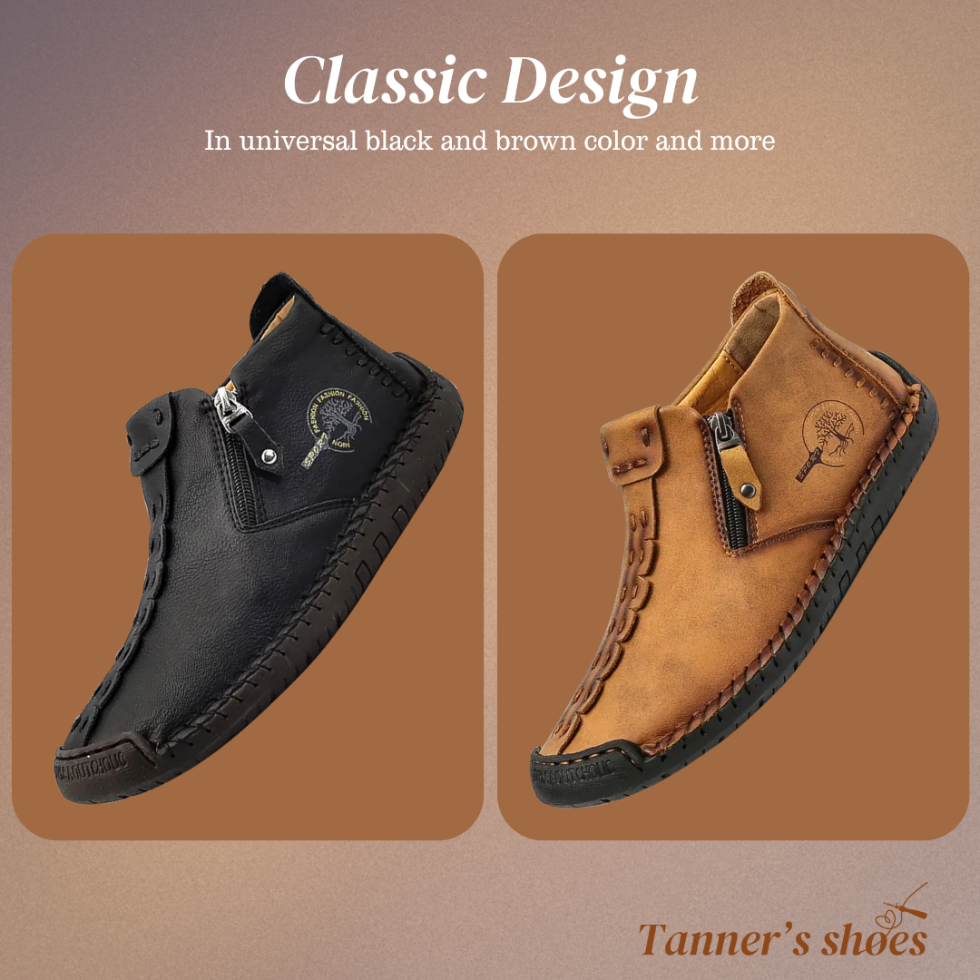 Logan | Chaussures en cuir pour hommes, modèle classique, à la cheville