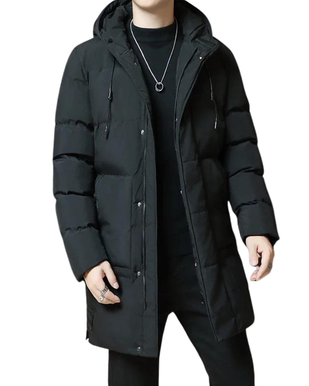Manteau Long Élégant d'Hiver