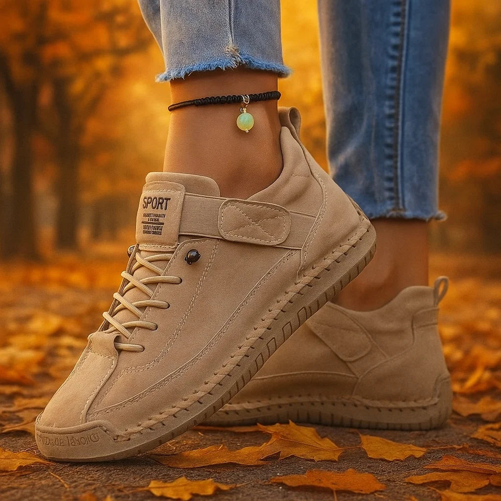 Yani -Baskets Confort Orthopédique Beige