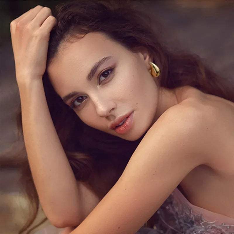 Boucles d’oreilles Goutte d’Eau plaquées or 18K