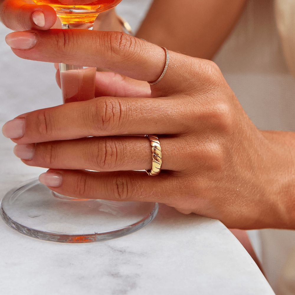 Bague infinie torsadée Calira