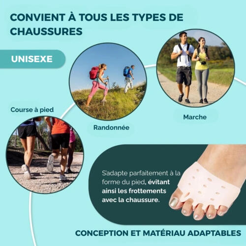 Coussinets Correcteurs et Relaxants Pour Orteils