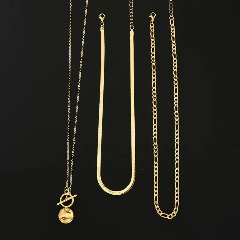 Savira Collier Superposé avec Pendentif Monnaie | Or