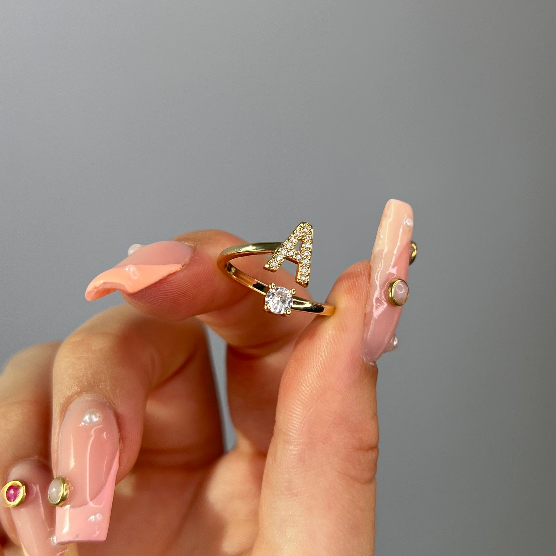 Bague Initiale Ajustable