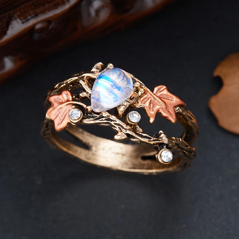 Nature Branch Moonstone Ring