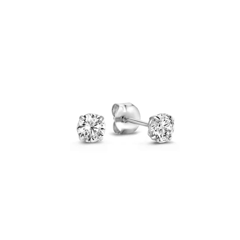 Boucles d'oreilles Dara Brillane Steenzet | Or blanc